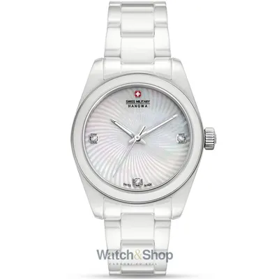Ceas Swiss Military Hanowa Swiss Military Hanowa SMWLG0005101 Ladies Watch Swiss Recruit Lady Ceramic 32mm 5ATM