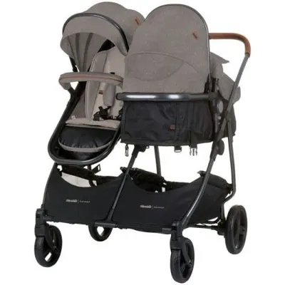 Carucior gemeni Chipolino Duo Smart 2 in 1 tiramisu