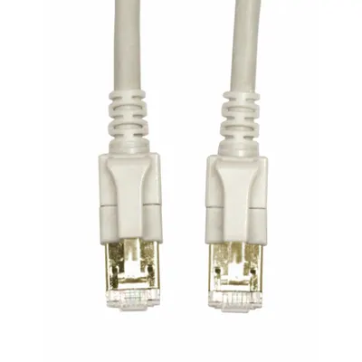 Patchcablu Cat6a cu LED ecranat RJ45 gri 10GB 3,0m
