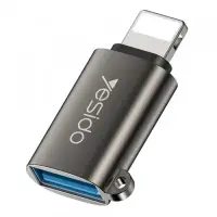 Adaptor OTG Lightning - USB-A Yesido GS14, Negru