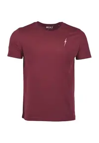 Tricou barbati - model esential - Eco - culoare visiniu -