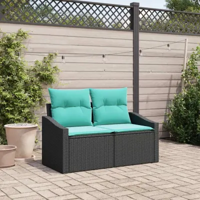 vidaXL Canapea de grădină Gri 123 x 62 x 69cm poliratan