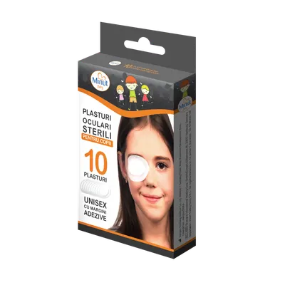 Plasturi sterili pentru ochi, copii X 10buc, Minut