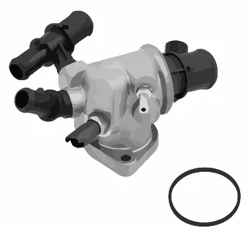 Termostat lichid racire (88 C, in carcasa) potrivit FIAT PALIO, PUNTO, PUNTO HATCHBACK 1.9D 09.99
