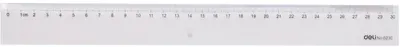 Rigla de desen Deli Essential - E6230, 30 cm, transparent
