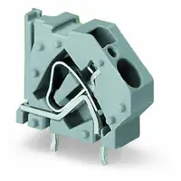 Stackable PCB terminal block; 6 mm²; Pin spacing 10 mm; 1-pole; CAGE CLAMP®; commoning option; 6,00 mm²; gray