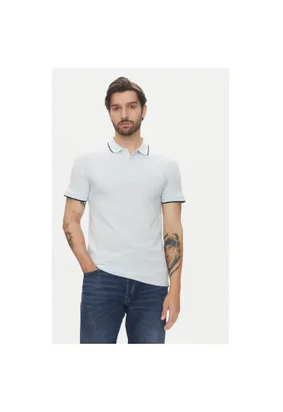 Tricou polo barbati 30-404010 - Bumbac - Albastru - Albastru