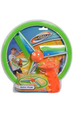 Pistol lansator cu elice. Verde-portocaliu
