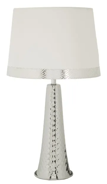 Mauro Ferretti Lampă De Masă Tower Argintie Cm 30 X 52 | Aosom Romania