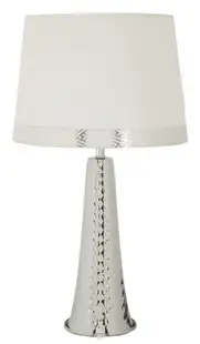 Mauro Ferretti Lampă De Masă Tower Argintie Cm 30 X 52 | Aosom Romania