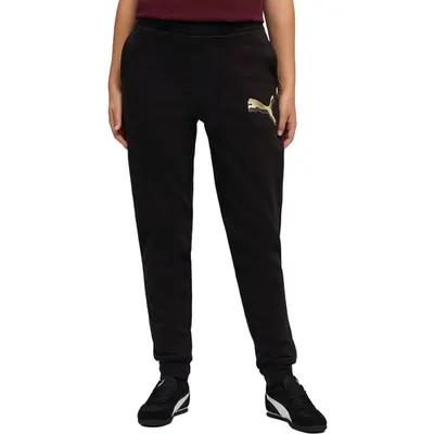 Pantaloni femei Puma Ess Metallic Sweatpants Fl 68499851