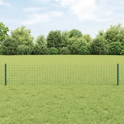 vidaXL Stâlp de gard încorporat 5 buc. Verde 80 cm
