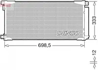 Radiator AC condensator cu uscator potrivit TOYOTA AURIS 1.2 03.15-12.18