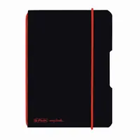 Caiet My.Book Flex A6, 40file, Herlitz neagra, dictando