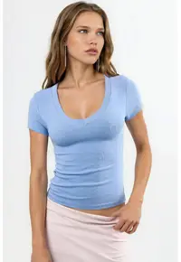 Tricou dama albastru