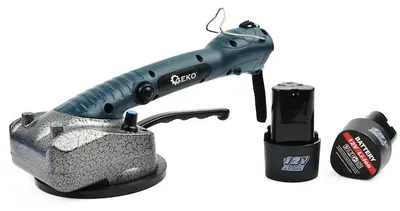 Ventuză vibratoare cu acumulator pentru plăci Geko - G80671, cu 2 baterii