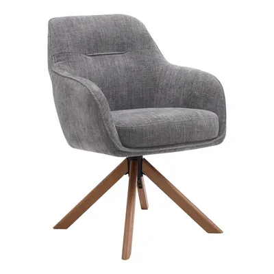 Set de scaune de sufragerie gri 2 buc. tapițat Avola – Unique Furniture
