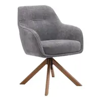 Set de scaune de sufragerie gri 2 buc. tapițat Avola – Unique Furniture