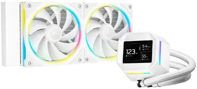 Water cooler DeepCool - LM240 WH ARGB, 2x120 mm, alb