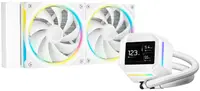 Water cooler DeepCool - LM240 WH ARGB, 2x120 mm, alb