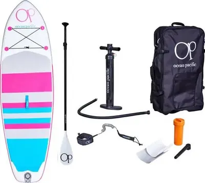 Ocean Pacific Venice All Round 8'6 Placa SUP Gonflabil - Alb /Gri/Roz