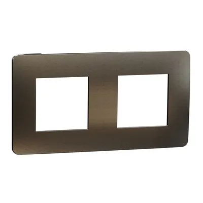 Placa ornament, Unica Studio Metal, doua module, antracit
