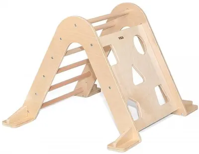 Scară de lemn Viga Toys - Triunghi de cățărat, Montessori