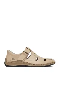 Pantofi barbati - 05284-60 - bej - piele naturala - inchidere Velcro - Bej