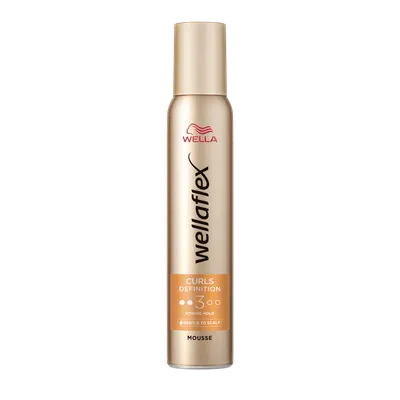 Spuma pentru par cu grad de fixare 3 Curls & Waves Wellaflex, 200ml, Wella