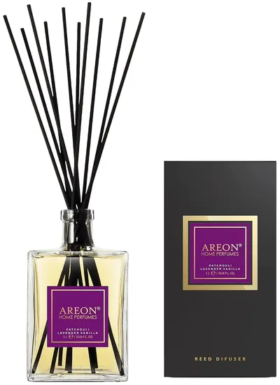 Bețișoare parfumate Areon Premium - Patchouli, Lavender, Vanilla, 1 l