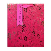 Punga Clairefontaine M gold floral pink