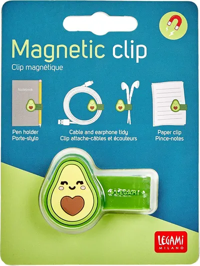 Clip magnetic Legami - Avocado, 5 cm