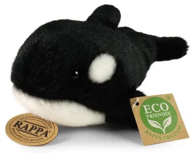 Jucărie de pluș Rappa Eco friends - Orca, 19 cm