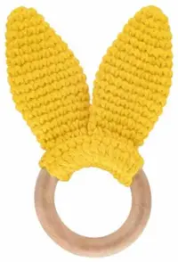 Pieptene din lemn BabyJem - Amigurumi, Yellow