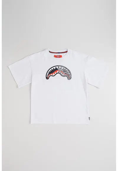 Tricou de bumbac cu imprimeu - Alb optic