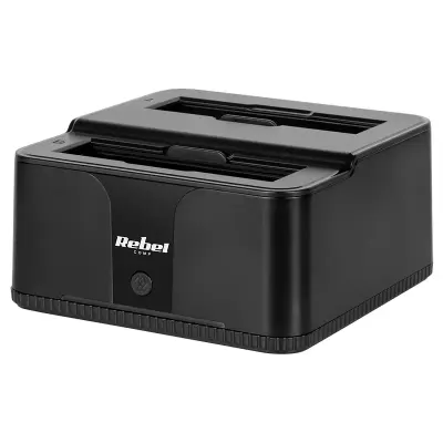 Docking Station HDD 3.5” /2.5” SSD microSD /SD /HUB USB 3.0 20TB Rebel KOM01041
