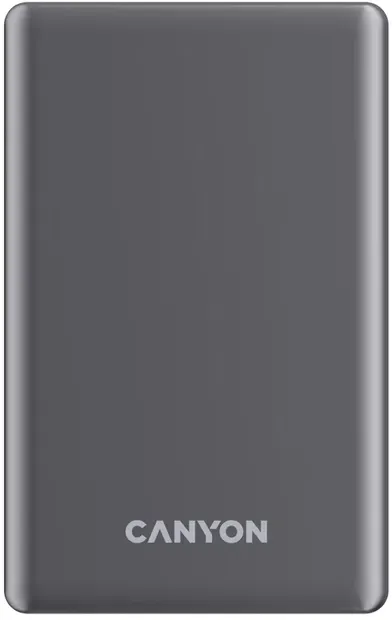 Baterie portabilă Canyon - OnPower 510 Slim, 10000 mAh, gri inchis