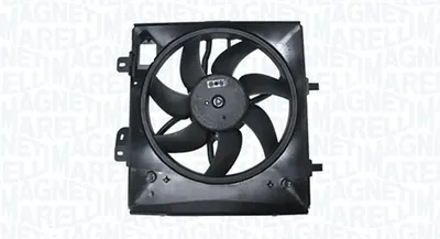 Ventilator radiator (cu carcasa) potrivit DS DS 3; CITROEN C2, C2 ENTERPRISE, C3 AIRCROSS II, C3 I, C3 II, C3 III, C3 PLURIEL, C4 CACTUS, C-ELYSEE, DS3; PEUGEOT 1007, 2008 I 1.0-1.6LPG 02.02