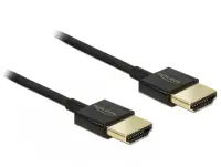 Cablu HDMI v2.0 3D 4K T-T 0.25m Slim Premium, Delock 85117
