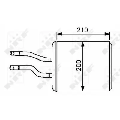 Schimbator caldura, incalzire habitaclu NRF 53244