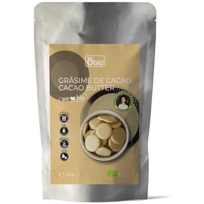 Grasime de Cacao Raw Ecologic/Bio 250g