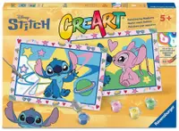Set de pictat după numere Ravensburger CreArt - Stitch și Angel
