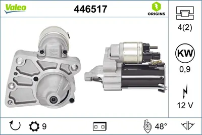 Electromotor (12v, 0,9kw) Potrivit Ds Ds 3; Citroen Berlingo Multispace, Berlingo Minivan, C3 Aircross Ii, C3 Ii, C3 Picasso, C4, C4 Grand Picasso I, C4 Grand Picasso Ii, C4 I 1.2-2.0 11.04