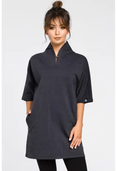 Tunica kimono moderna - - Gri inchis