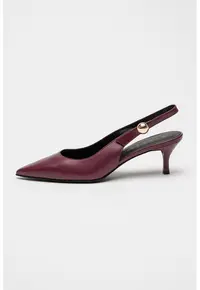 Pantofi slingback de piele Sfera - Violet pruna