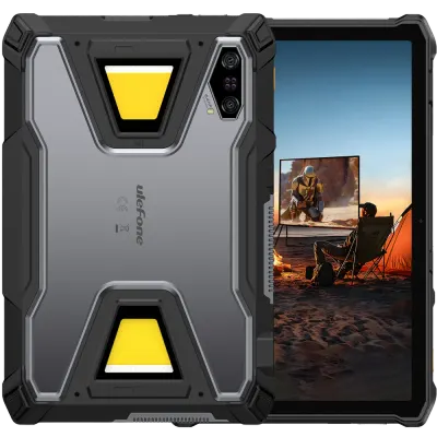 Tableta Ulefone Armor Pad 5 Ultra cu Video Proiector, 5G, Dual SIM, Wi-Fi, 11 90Hz, 12GB RAM, 512GB, NFC, 24200mAh, 120W, Android 15