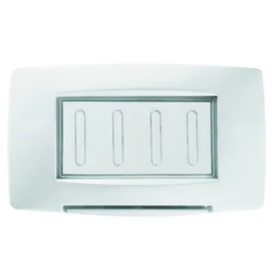 Placa ornament etansa IP55 Gewiss Chorus alb 4 module