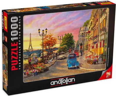 Puzzle Anatolian din 1000 de piese - Apus in Paris, Dominic Davison