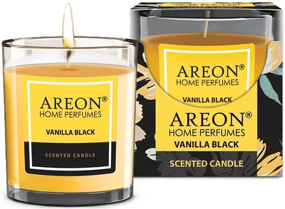 Lumânare parfumată Areon Classic - Vanilla Black, 120 g