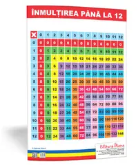 Înmulțirea până la 12 - planșă 50x70